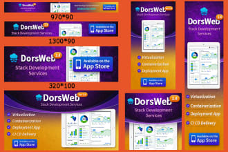 design unique 10 professional banner ads,  web banner for google ads