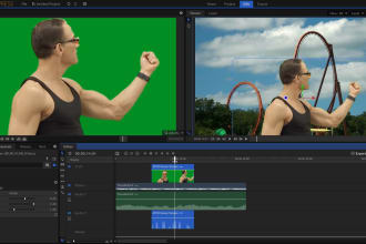 remove green screen or chroma key from video and photo