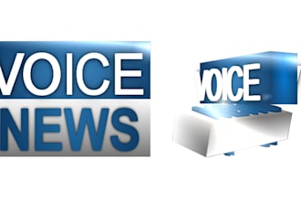 make news tv logo 3d ultra HD