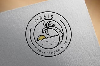 design circle, stamp, logo