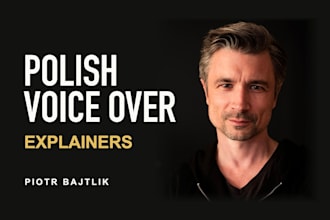record a polish voice over for explainers and product videos