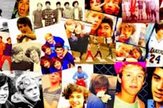 make a One Direction collage with someones name