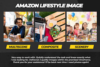 create a realistic amazon lifestyle photo composite