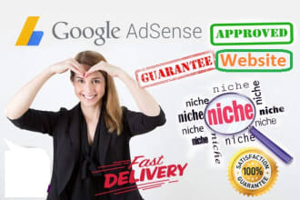 design google adsense niche website for approval