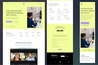 do website UI and UX design in figma