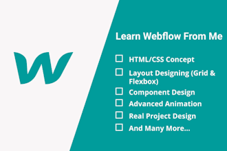 teach you webflow website design
