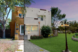 do real estate photo editing,virtual staging,pool, landscape
