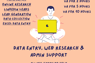 find business email, linkedin, lead generation, data entry