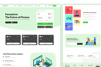 design a high converting landing page UI UX in figma