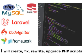 update your PHP, codeigniter, laravel scripts