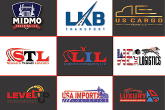 design transport trucking and logistic logo in 24 hours