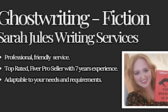 ghostwrite your fiction manuscript
