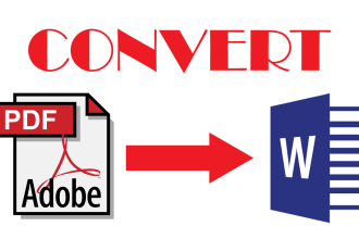 convert your PDF to microsoft word and format