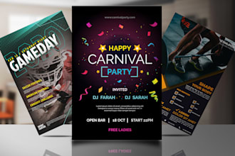 design eye catching flyers, brochures and banners etc