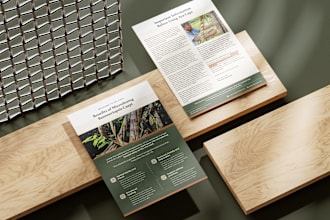 create company profile, annual report, booklet, digital trifold brochure design