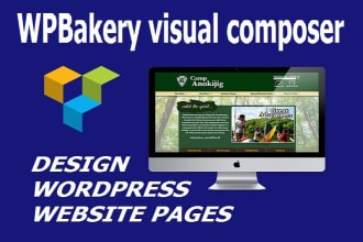 design creative website using wpbakery visual composer with woocommerce