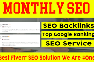 do monthly SEO backlinks service for high google ranking