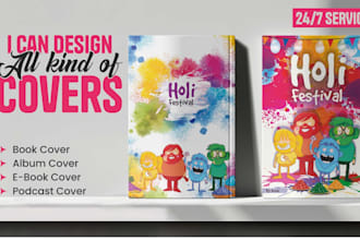 do custom cover design for books, ebooks, albums, podcasts, and more
