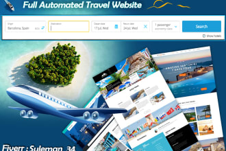 create a premium design travel affiliate website