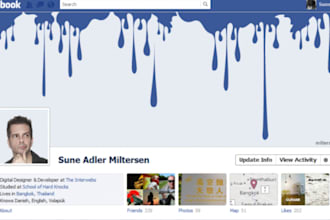 design a AMAZING Facebook timeline cover