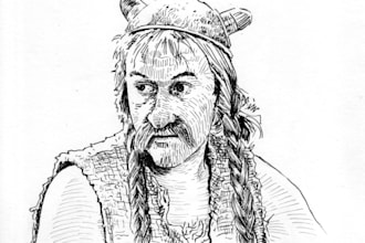 draw portrait using pen