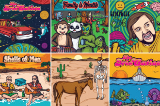 do awesome artwork for an album cover or band logo