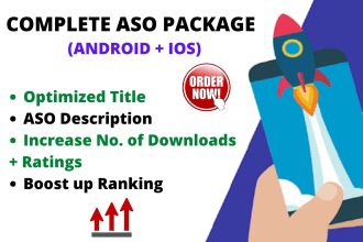be your aso guru to promote app in google play store or IOS