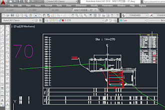 do road cross sections,topographic drawings, pdf or image to autocad