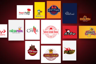 vector logo design catering restaurant food coffee shop hotel cafe product brand