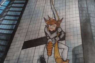 draw you as a comic book hero