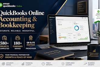 do quickbooks online bookkeeping, cleanup, and catch up for tax ready books