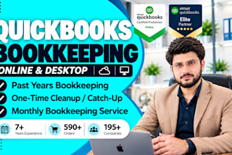 do quickbooks online bookkeeping, cleanup, and catch up for tax ready books