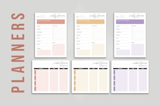 design custom planner, journal or calendar
