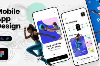 do figma mobile app design, app ui ux design