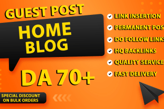 provide guest post on home improvement blog