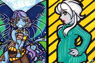 draw an ACEO card of you or your character