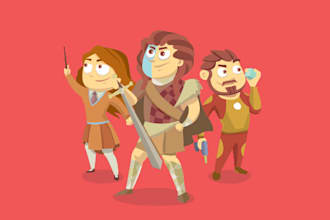 illustrate originals and customized characters