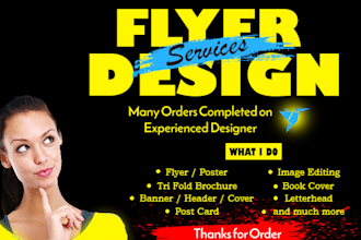 design a creative flyer or brochure for you in just 24 hours