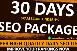 submit 30 days drip feed SEO link building service for daily update