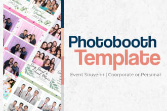 design related theme photobooth template for your event
