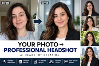 turn your everyday photo into a professional headshot