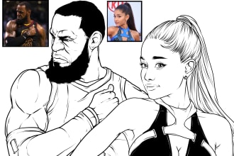 do an outline or lineart from your photo or image