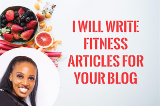 write fitness articles for your blog