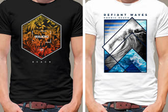 design t shirt prints, trendy and colorful