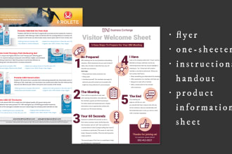 design your flyer one sheeter