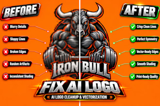 fix ai logo flaws and manually repair your ai design with vector file