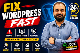 fix wordpress white screen critical errors site repair remove malware