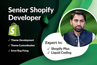 do custom shopify coding, fix shopify bugs, shopify expert