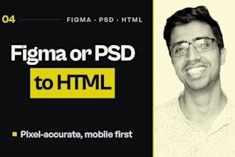 convert psd to HTML responsive