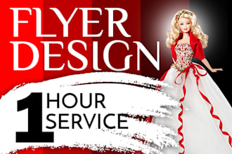 create an attractive flyer design within 1 hour